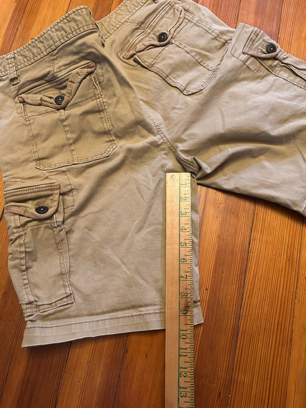 Aéropostale Men's Cargo Shorts Beige Cotton Spandex Regular Fit Size 32 - Picture 5 of 7